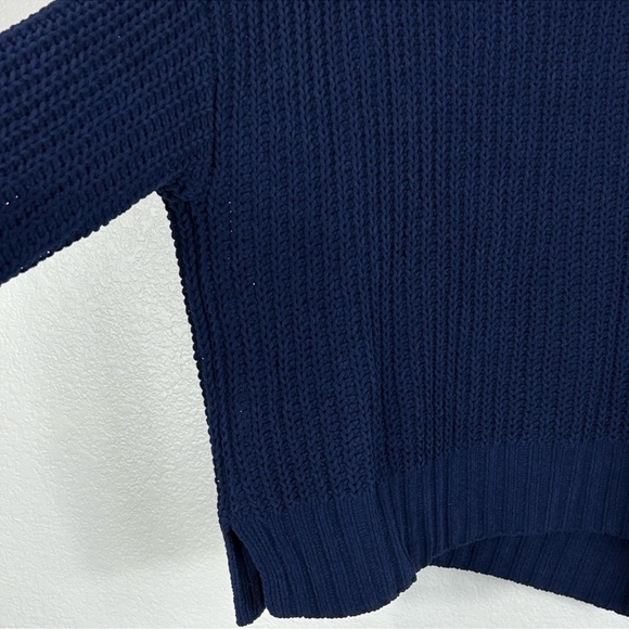 American Eagle Navy Blue Oversized Open Knit Sweater Size S Small - Picture 5 of 8
